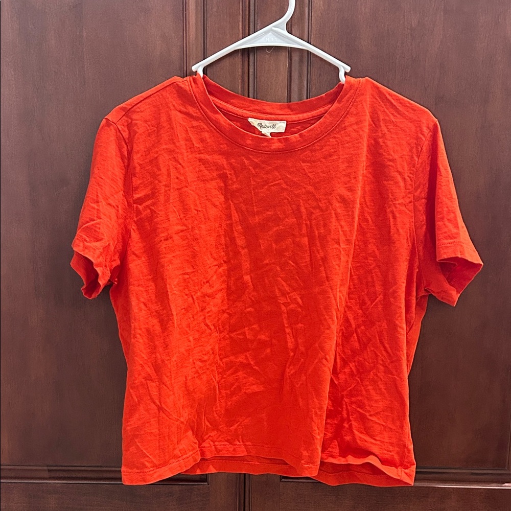 Madewell Red/Orange Classic Tee
